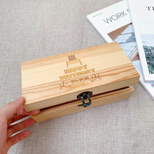 Load image into Gallery viewer, Wooden Box  - 20 x 10 x 7 cm (Personalizable)
