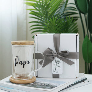 Personalized Heat-Resistant Glass Tea Mug