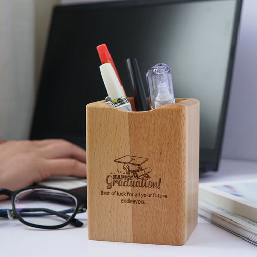 Custom Engraved Pen/Pencil Holder – Customized With Your Personalized Text