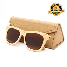 Load image into Gallery viewer, Personalized Bamboo Sunglasses- Wayfarer C012
