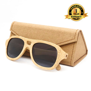 Personalized Bamboo Sunglasses- Wayfarer C014