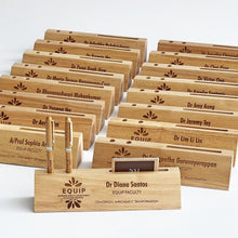 Load image into Gallery viewer, Personalized Wooden Desk Name Plate
