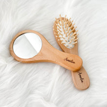Load image into Gallery viewer, For her #4- Towel, Mirror, Hairbrush, Eye sleeping mask, Scrunchie, Lip balm, Wooden Box
