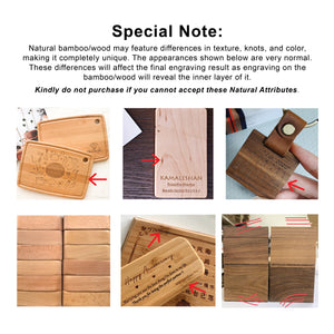 Personalized Wooden Card Shape USB Flash Drive