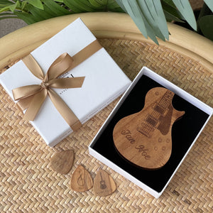 Personalized Guitar Picks with Case