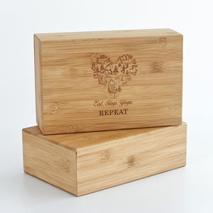 Personalized Bamboo Yoga Block