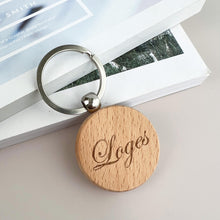 Load image into Gallery viewer, Personalized  Wooden Name Keychain
