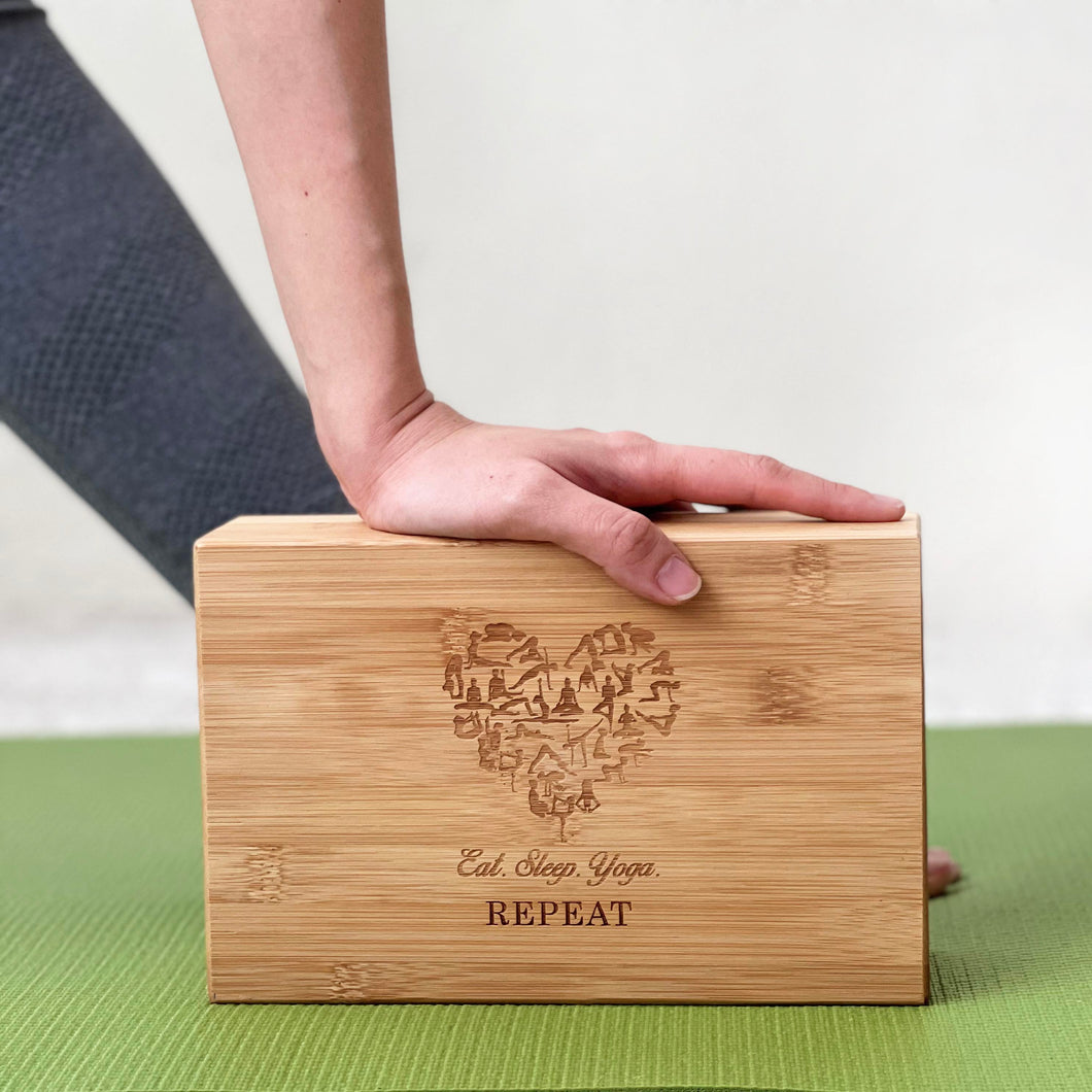 Personalized Bamboo Yoga Block