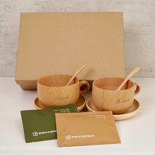 Load image into Gallery viewer, Personalized Wooden Couple Coffee Cup Set
