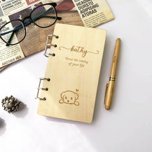 Load image into Gallery viewer, Personalized Wooden Notebook
