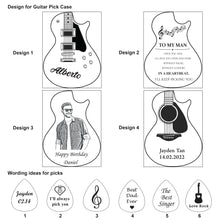 Load image into Gallery viewer, Personalized Guitar Picks with Case
