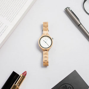 Personalized Wooden Watch – Joven Maple (1 year warranty)