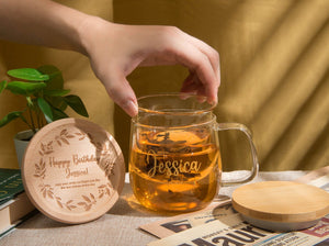 Personalized Heat-Resistant Glass Tea Cup