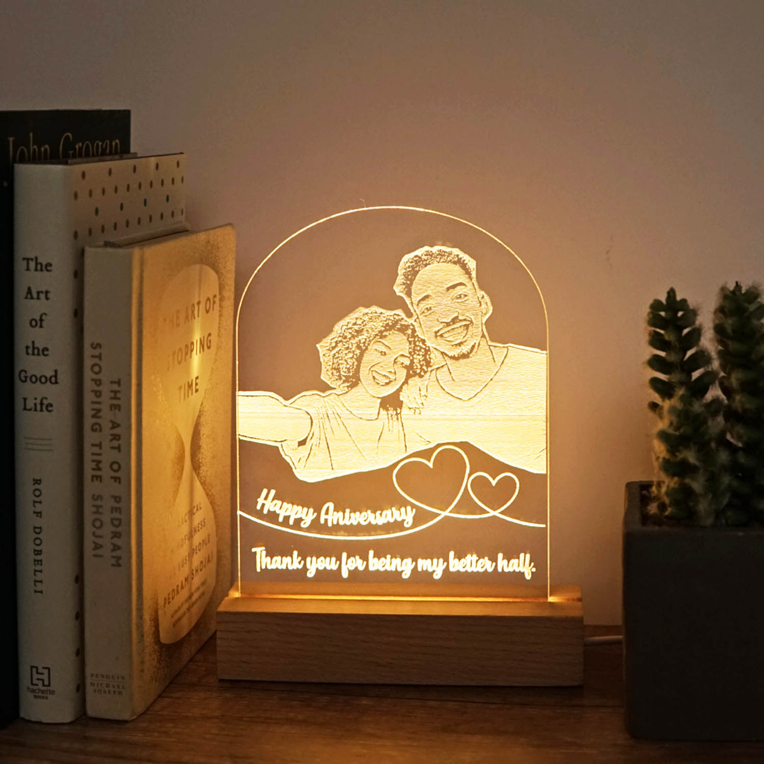 Arch Design Personalized LED Night Light nsjstylishstore