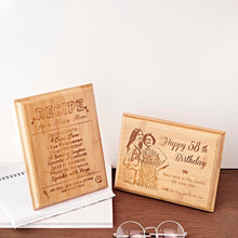 Load image into Gallery viewer, Personalized Bamboo Plaque
