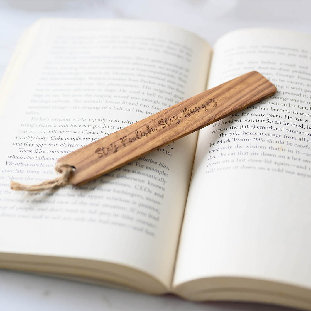 Personalized Wooden Bookmark, Gift for Book lover, Gift for Best Friend, Gift for Teacher, Gift for Collegue, Gift in Malaysia, Gift for Mother, Gift in Muar, Gift from NSJ Stylish Store