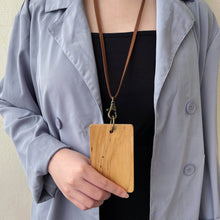 Load image into Gallery viewer, Personalized Wooden Access Card Holder
