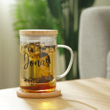 Load image into Gallery viewer, Personalized Heat-Resistant Glass Tea Mug
