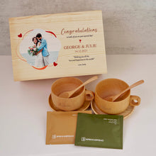 Load image into Gallery viewer, Personalized Wooden Couple Coffee Cup Set
